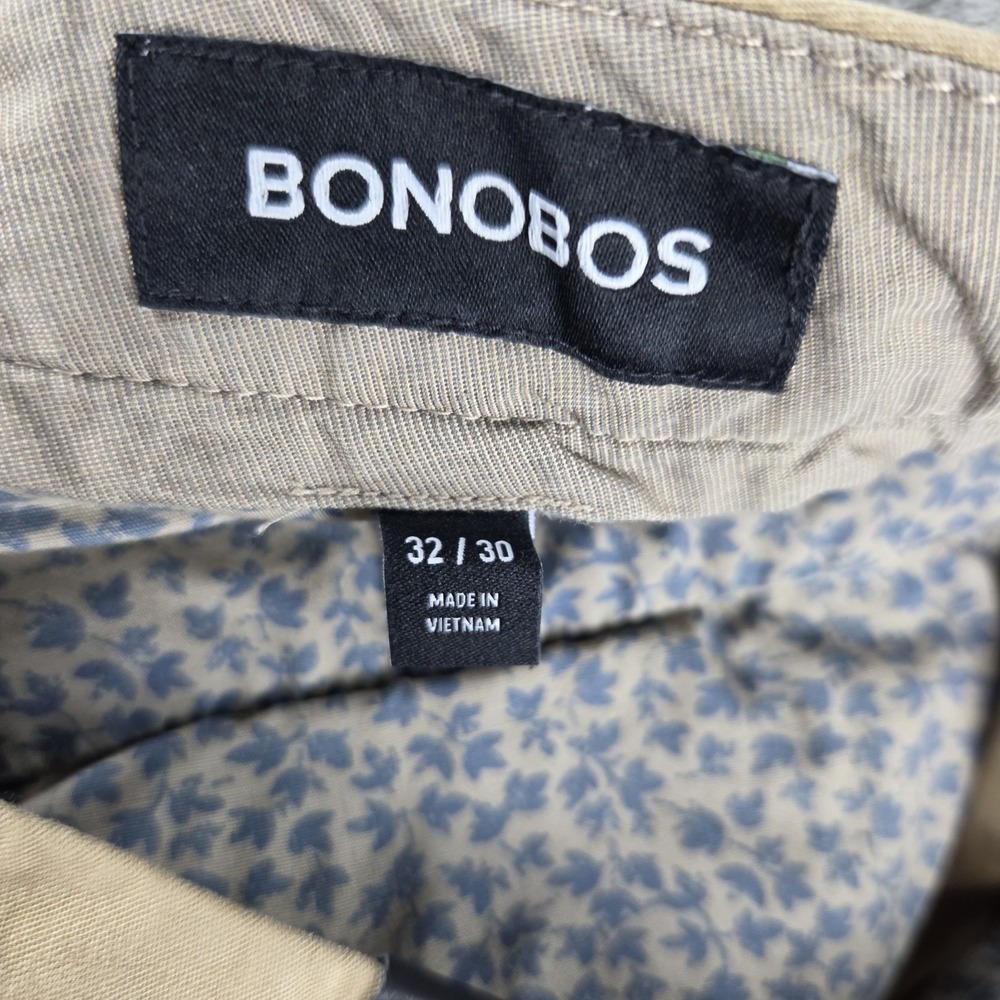 NWT Bonobos Slim Fit Chino Khaki Pants Men's Navy 32x30 Cotton Blend Stretch - Picture 4 of 14